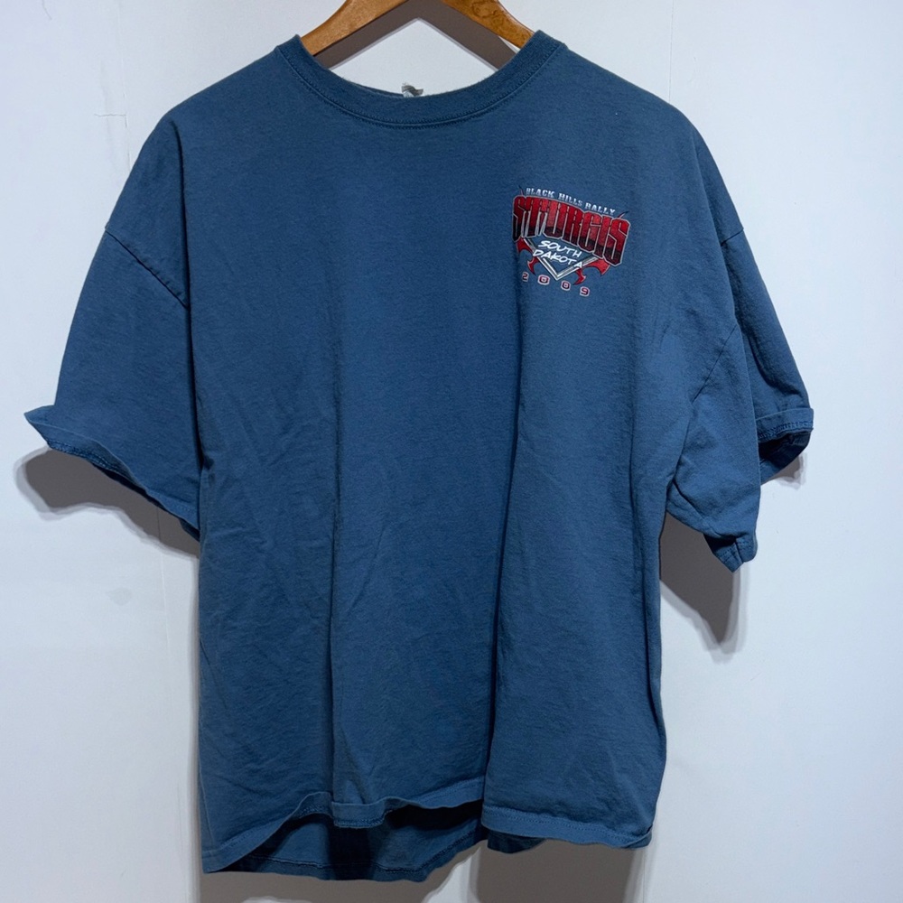 2009 Sturgis black hills 69th anniversary blue shirt size 2XL